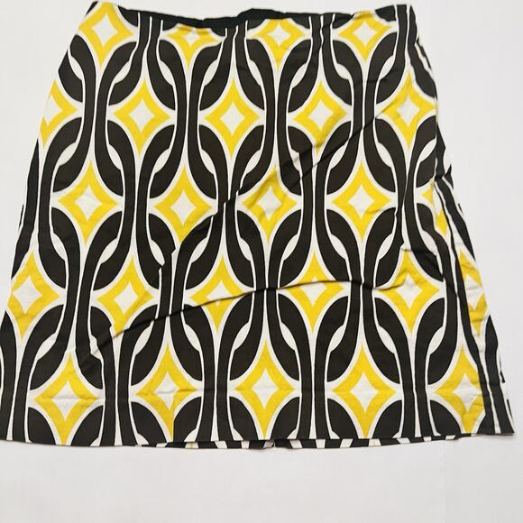 Chelsea & Theodore Dresses & Skirts - Chelsea & Theodore Brown Yellow Geometric  Pencil Skirt Size 2 (A0127)